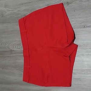 Women's J. CREW red shorts 100% cotton size 12